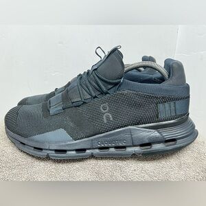 OnCloud Mens CloudNova Size 10 Running Sneakers 26.99822 Black Eclipse Athletic